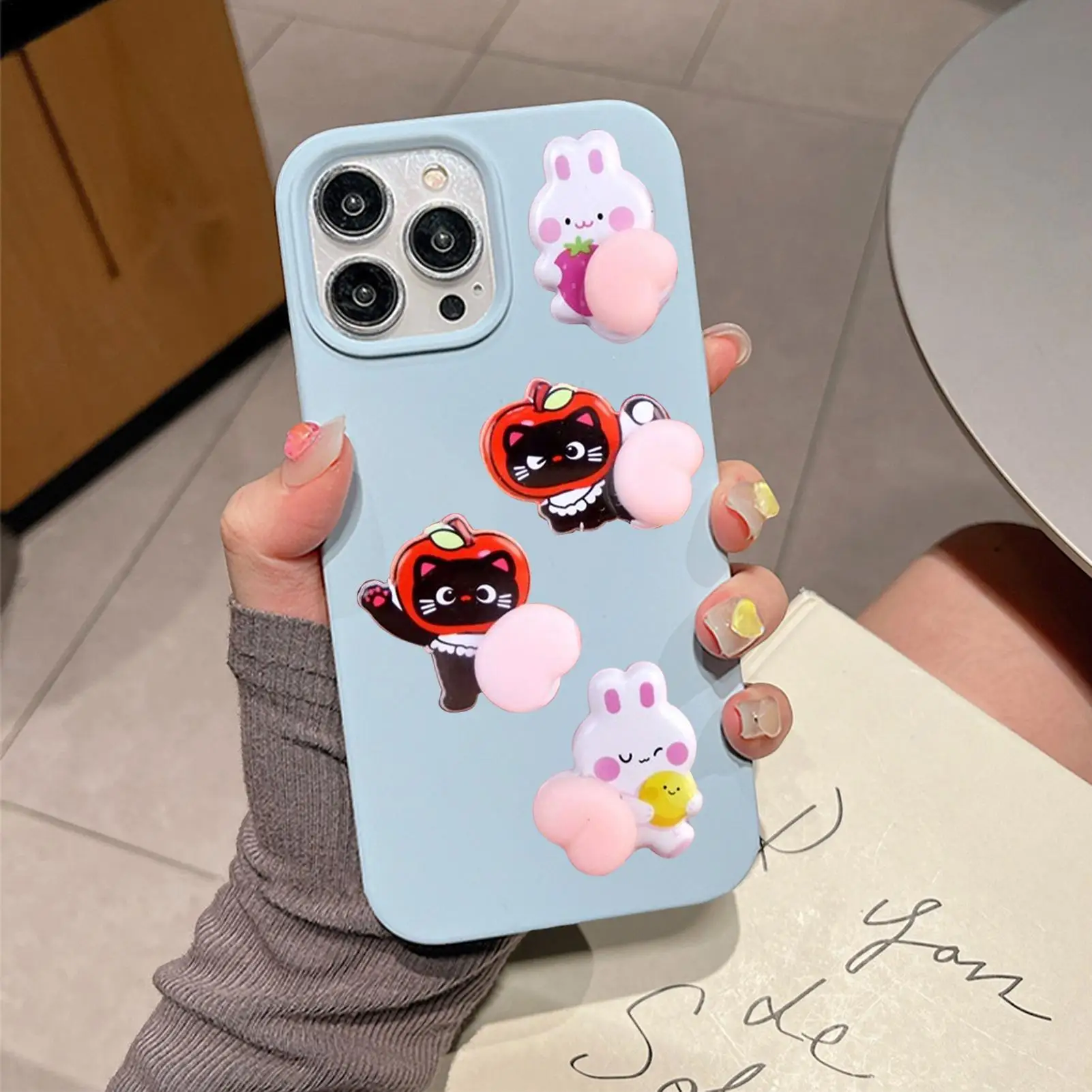 3D Stickers Cute 4 Sheets Cartoon Butt Theme Variety Decal 3D Stickers For Scrapbooking For Kids Boys Phone Case Classroom