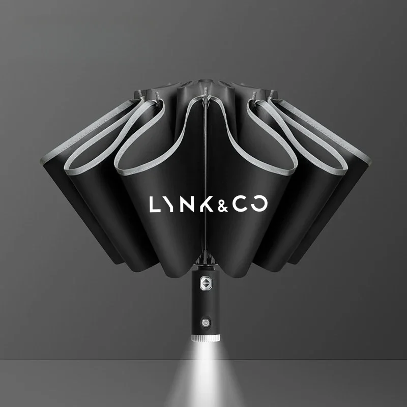 Car Automatic Folding Windproof Sunshade Umbrella For LYNK&CO 03 PHEV 05 09 PHEV 09 MHEV 01 06 02 03 Auto Interior Accessories