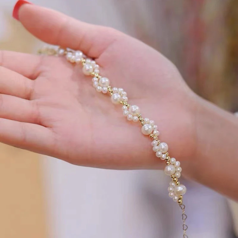 Imitationsperlen-Armband für Frauen, süße süße Kätzchen-Klaue, handgefertigt, verstellbare Öffnung, Armband, Student, Freundschaft, Schmuck, Geschenk – Detail 11