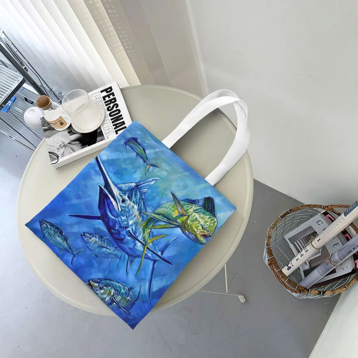 

Сумки для покупок Dorado, Marlin и Tuna, парусиновая большая сумка, складная женская сумка через плечо, дорожная сумка