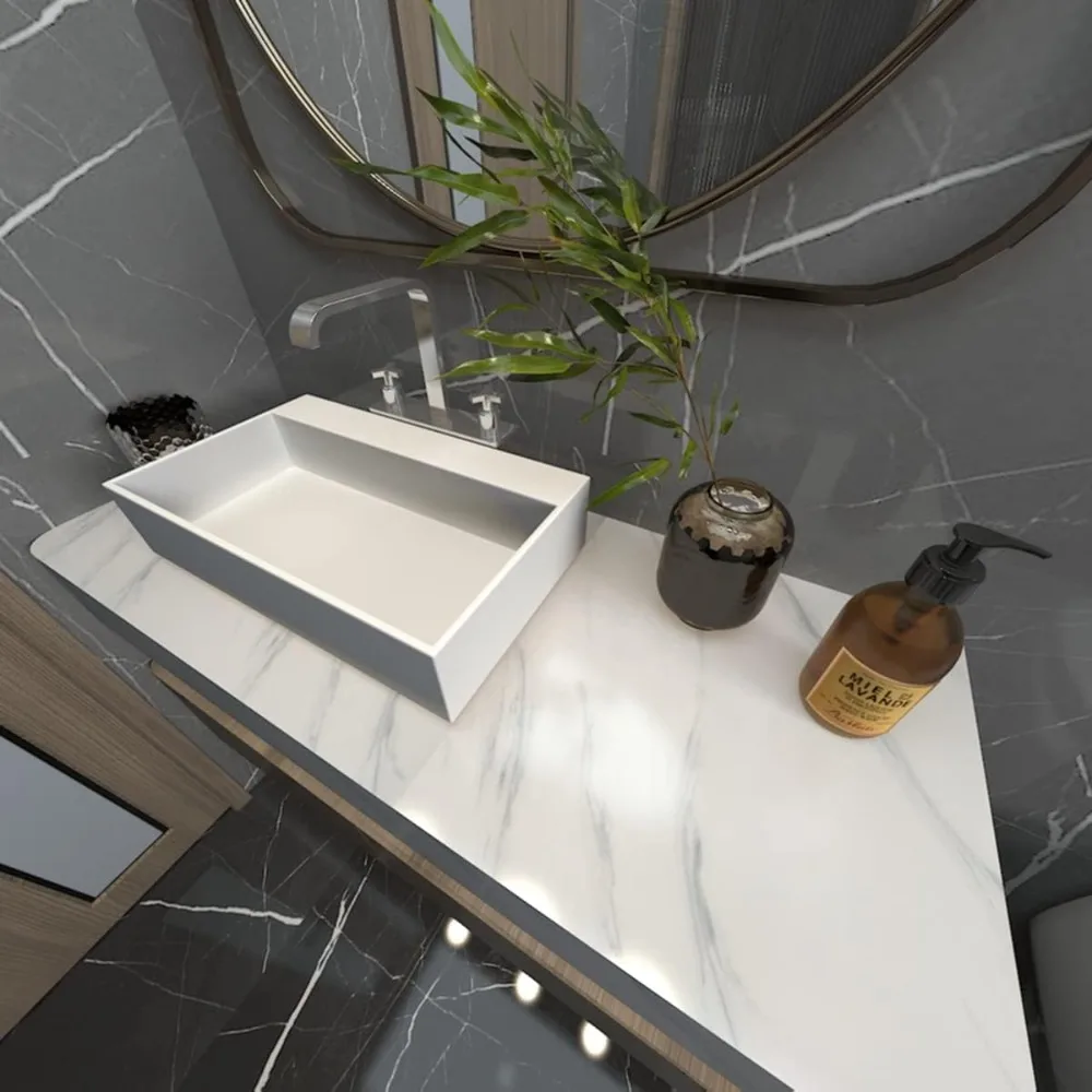 ورق اتصال كبير عريض 31.5 × 315 بوصة من الرخام الأبيض والرمادي والجرانيت مقاوم للماء وقابل للتقشير واللصق على سطح الطاولة للمطبخ وB