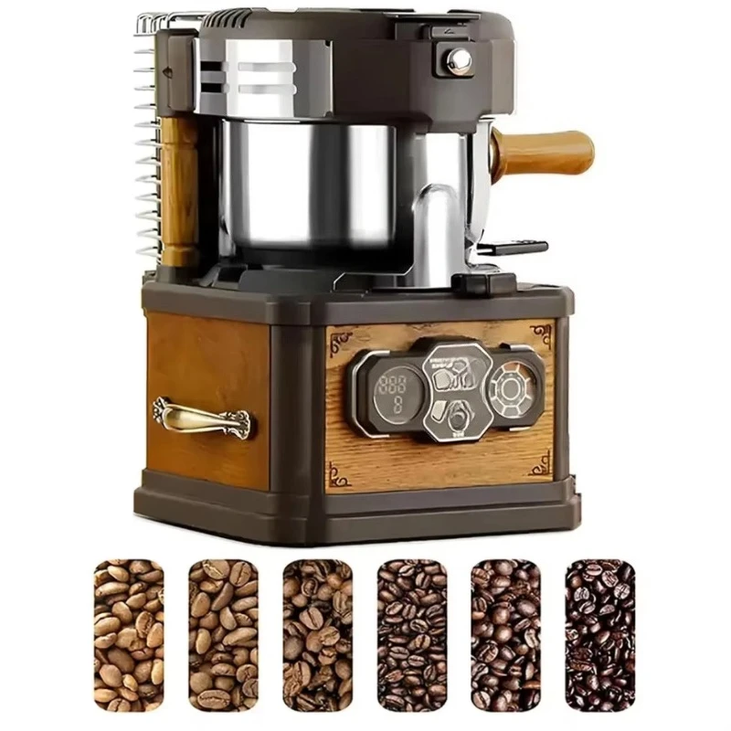 Household Electric Coffee Roaster with Temperature Control Automatic Sample Roaster Household