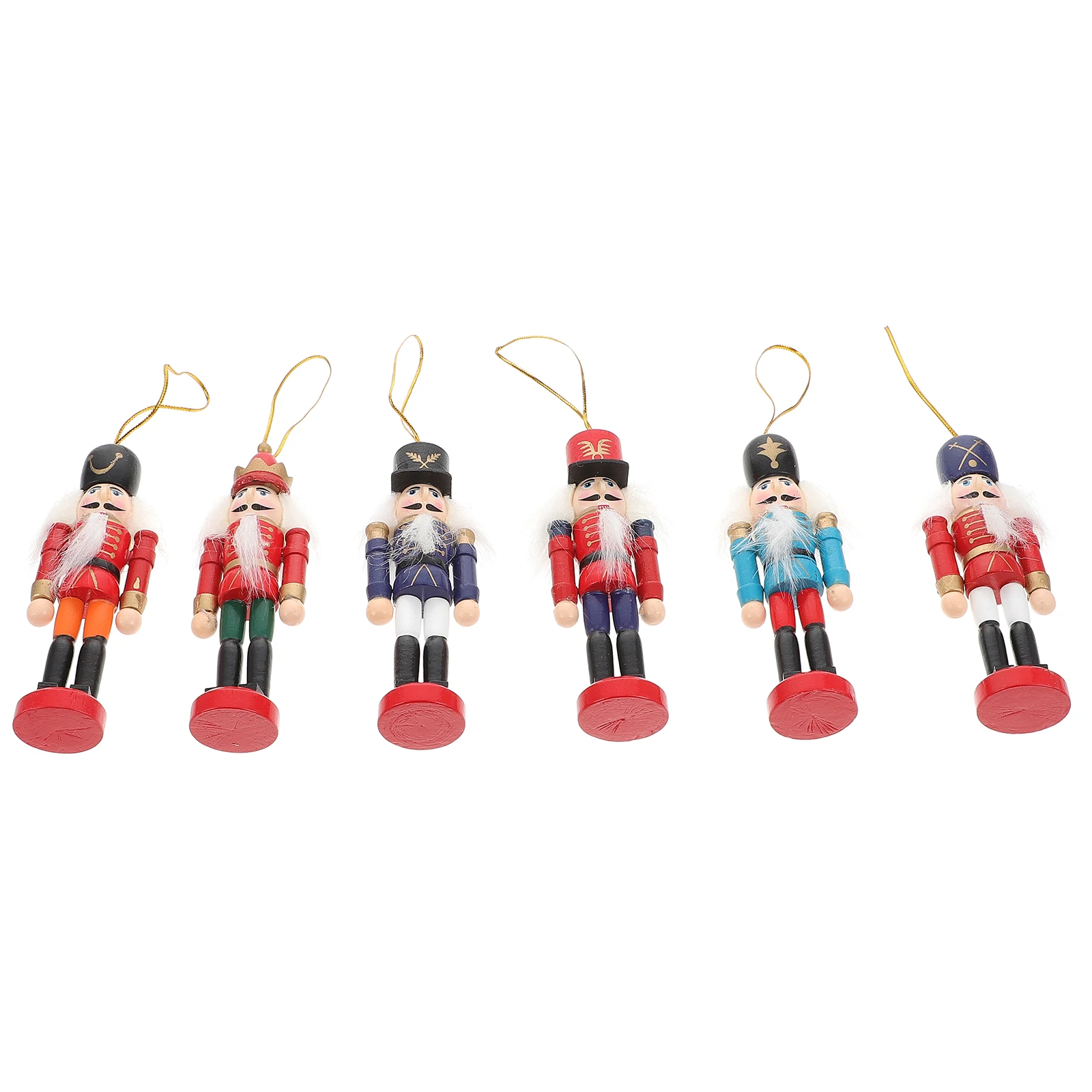 

Puppet Ornaments Small Nutcracker Figures Soldier Statue Decor Decorations Wooden Figurine Classic