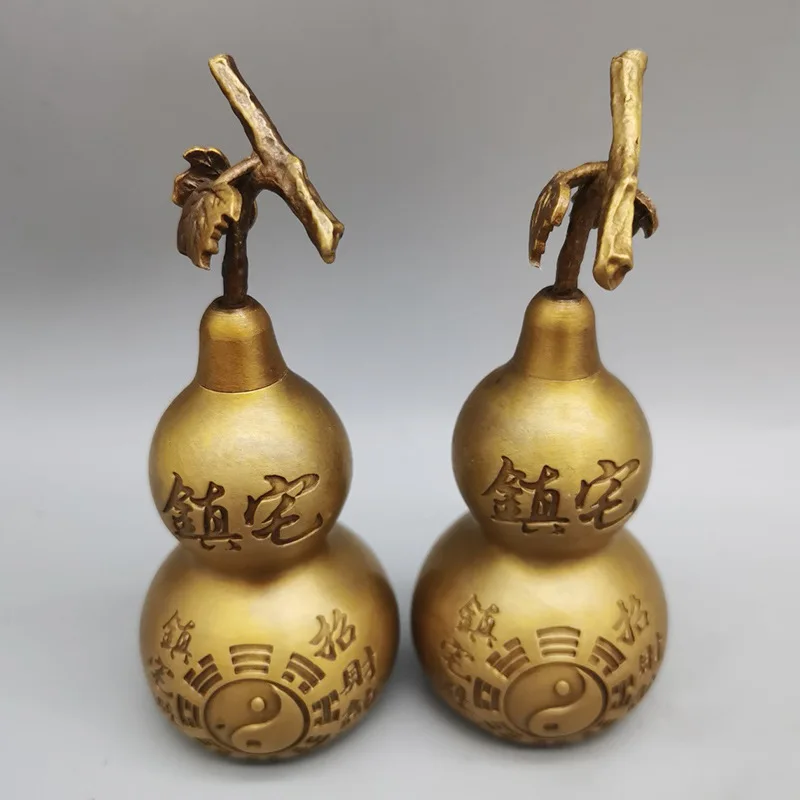 Brass craft gourd, a decorative ornament the home living room, available for retail