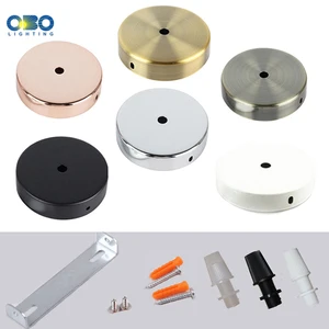 Vintage -Anhängerlampenbasis, Scheibenbasis, Deckenplatte, Wandlampenhalterung, Schwarz, Weiß, Silber, Bronze, Lichtzubehör DIY, 8 cm, 10 cm, 12 cm 10 Hauptverkaufsunterstützung Plafon - №6