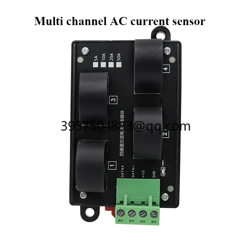 Multi-channel AC current sensor module Transformer 485/Modbus communication integrated AC50A detection