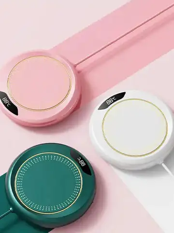 1PC Thermostatic Heating Coaster USB Home Heating Coaster 3-speed Adjustment Heating 55 Degrees Constant Temperature