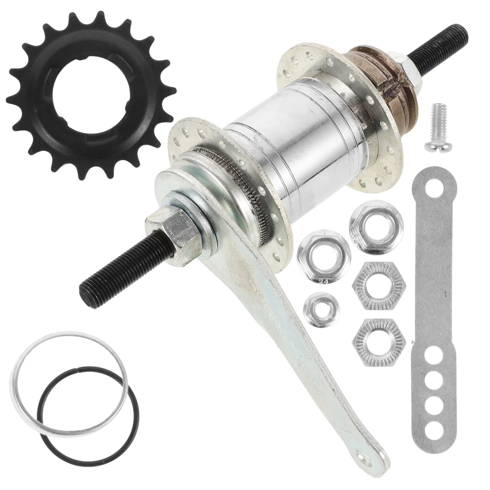 

1 set 1 Set Rear Hub 32H, Bicycle Back Brake Replacement Hub Assembly Bearings, Bike Brake Part Bike Supplies Riding