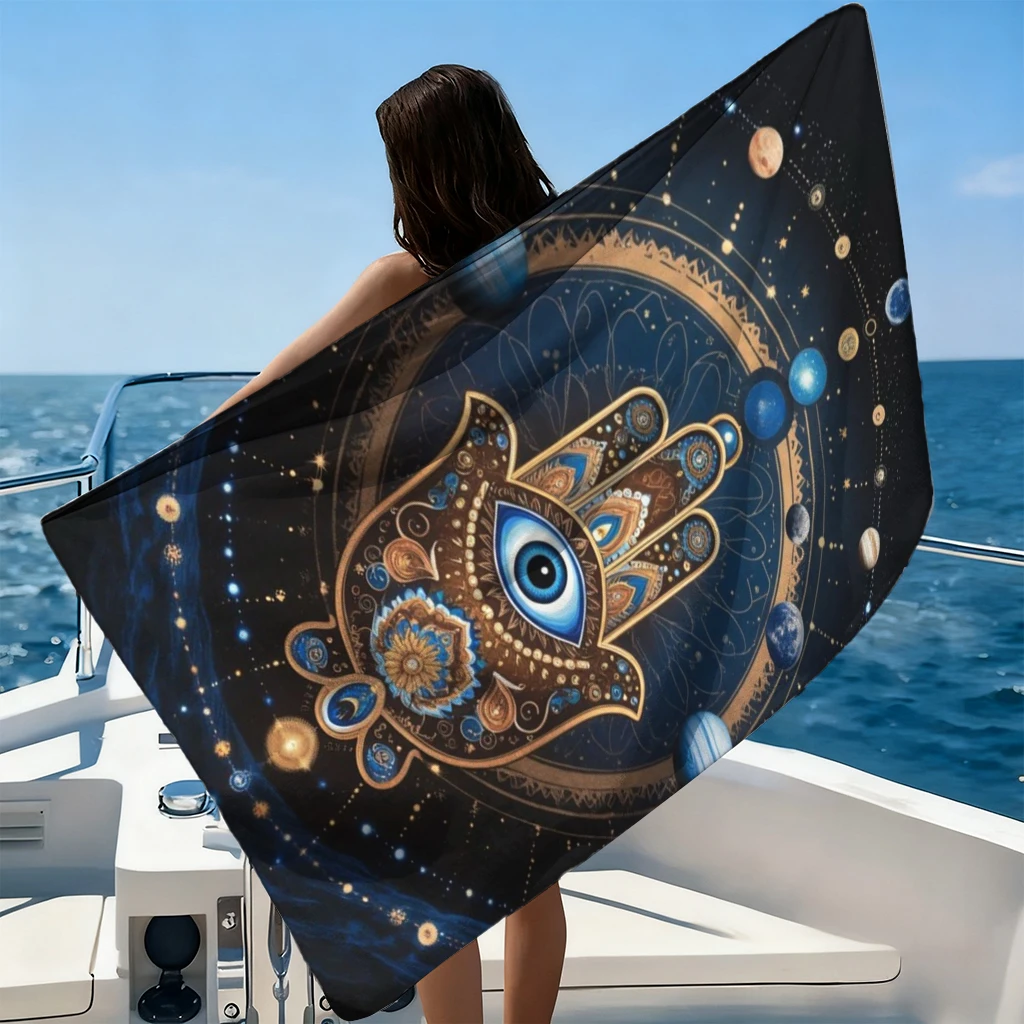 1pc Seven-Chakra Yoga Meditation Beach Towel Large Quick-drying Towel Suitable for Beach Pool Yoga Towel Summer Gift for Friends