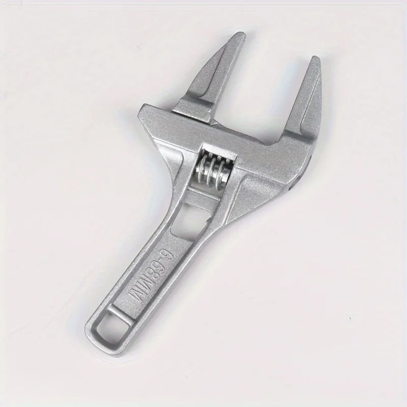 Multi Functional Bathroom Water Heating Wrench, Large Opening Aluminum Alloy Short Handle Adjustable Wrench, Water Pipe Faucet W