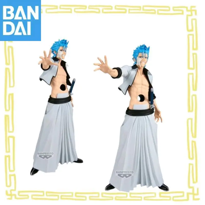 Genuine Bandai Namco Banpresto Bleach Maximatic Grimmjow Jaegerjaques Pvc Anime Figure Model Collector Toy Gift Desktop Ornament