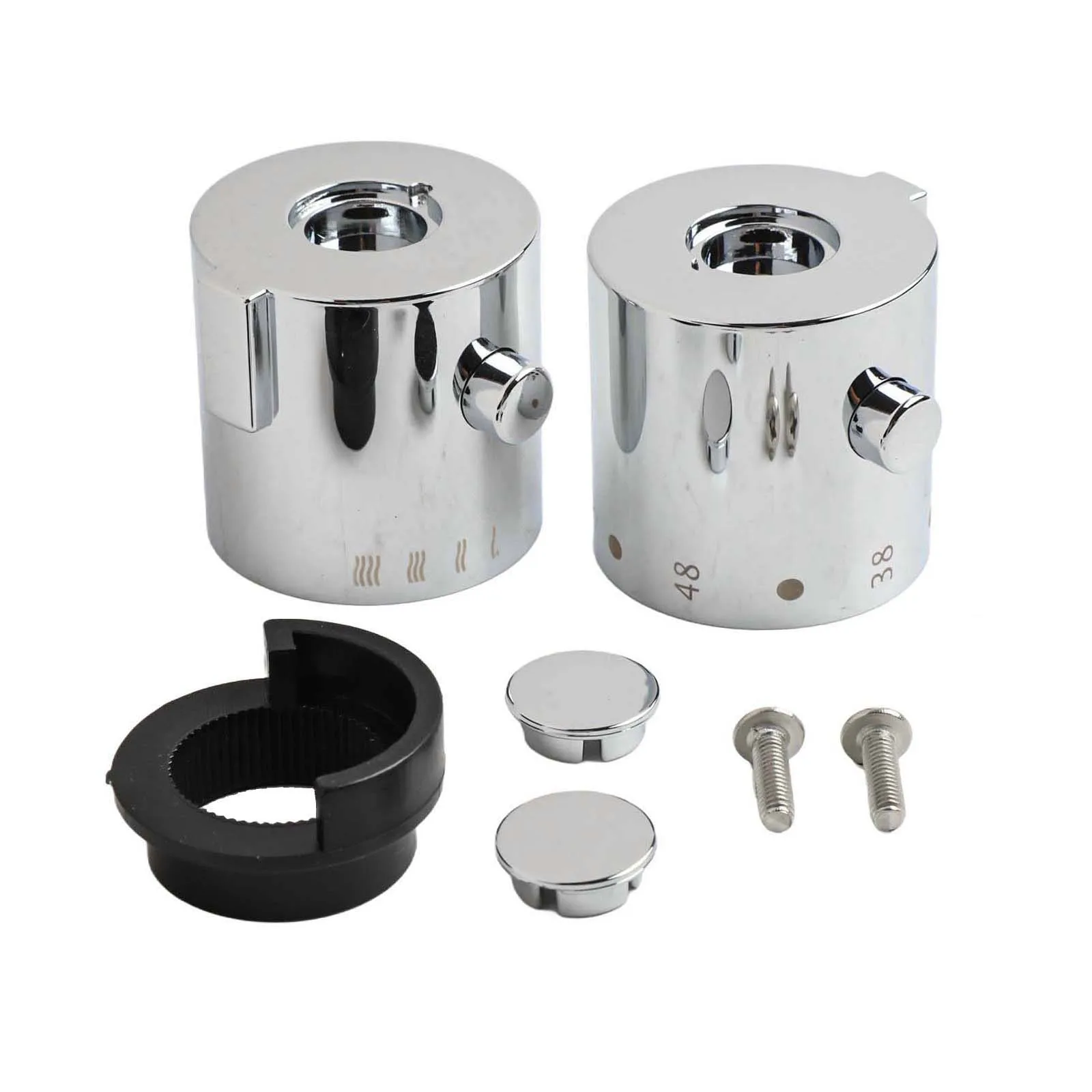 

Shower Temperature Control Handle Knob Chrome Thermostatic Handle Bathroom Faucets Thermostats Accessories