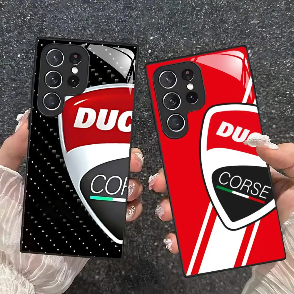 Cool D-Ducaties-I Phone Case For Samsung S26 S25 S24 S23 S22 S21 S20 Plus Ultra Note20 Tempered Glass Case