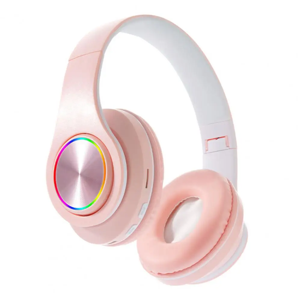 Sports Headphone Premium Wireless Over-ear Headphones Rgb Light Stable Connection Low Latency Noise Reduction