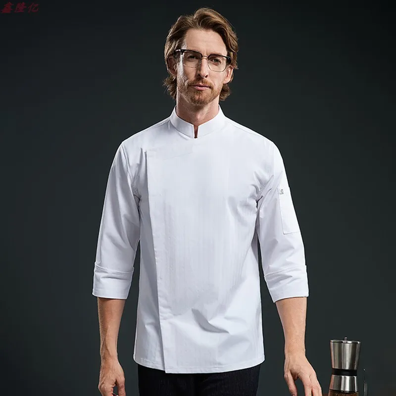 ケーキショップ西洋レストランステーキレストランキッチン作業服長袖ケータリング鍋レストランホテル秋シェフ制服f
