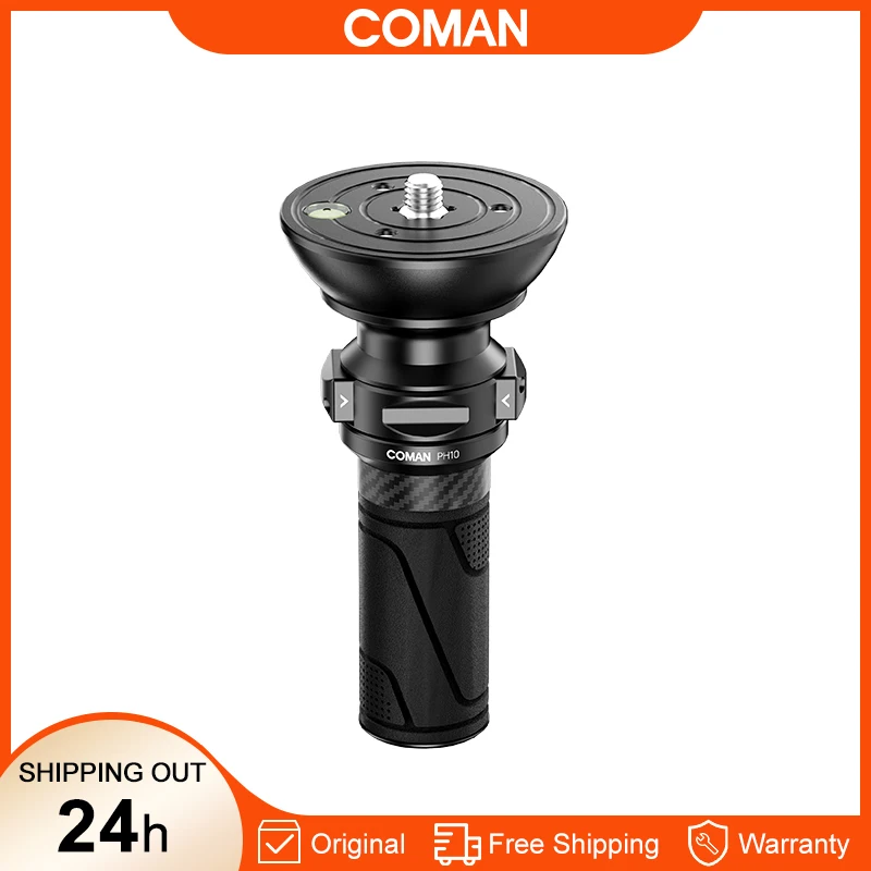 

COMAN PH10 Aluminum Alloy Tripod 75mm Bowl Shaped Universal Quick Release Adapter Plate Base With 3/8" Screw For DSRL Camera