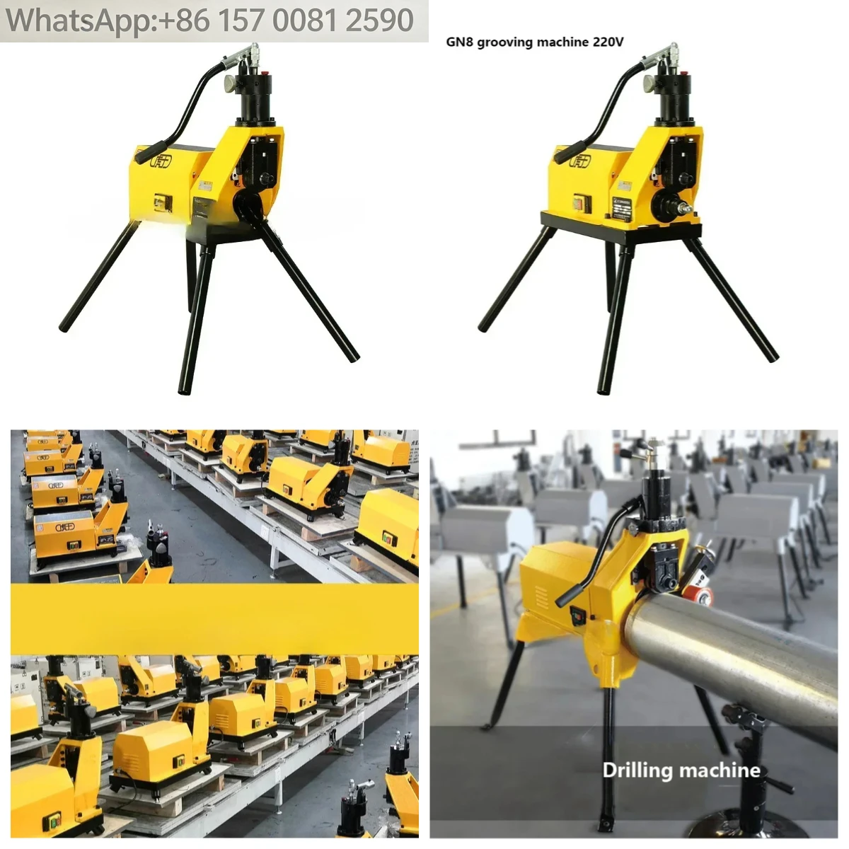

GN8 Type Pipe Grooving Machine Fire Fighting Pipe Cutter Galvanized Water Steel Rolling Groover 220V/380V