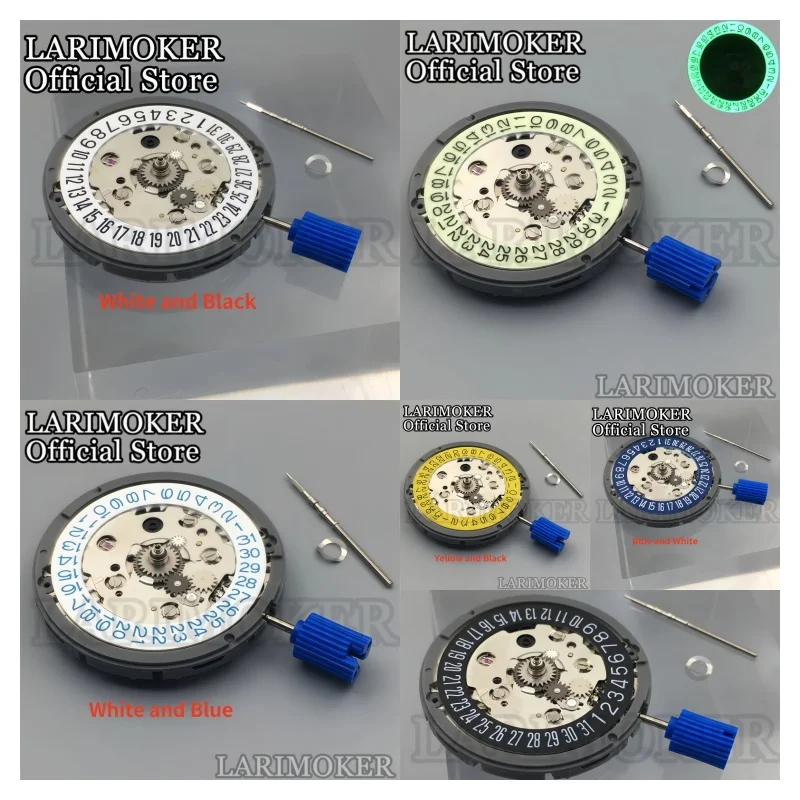 

LARIMOKER 3 o'clock date function GMT NH34 automatic mechanical movement date plate high precision 24 gems