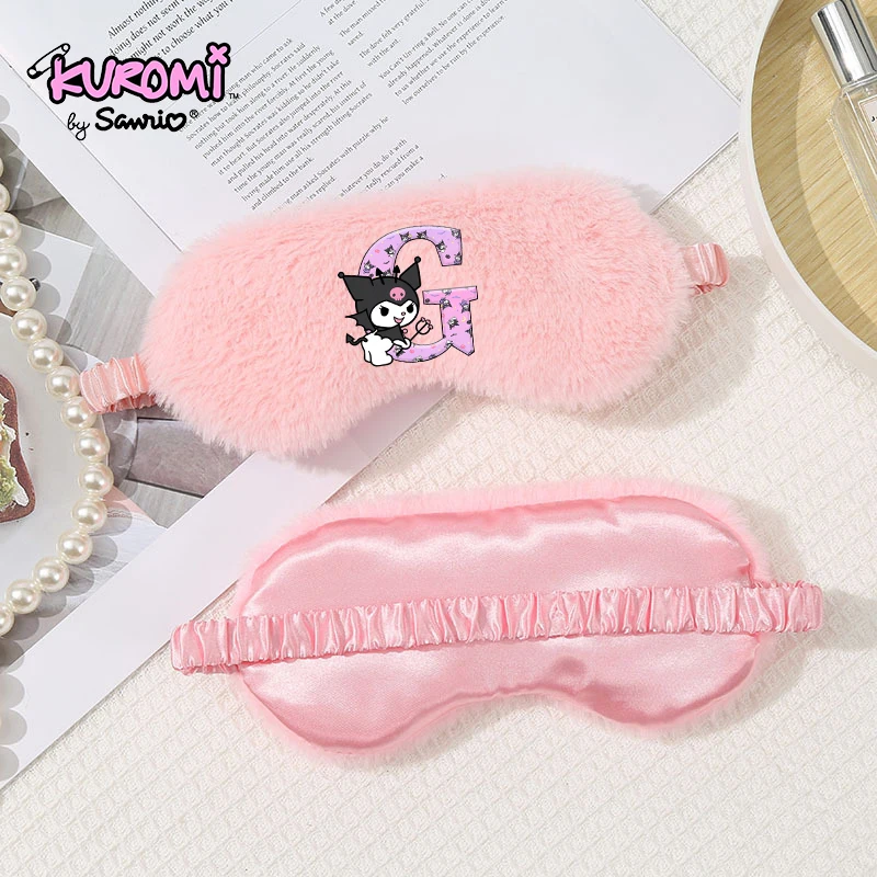 

Куроми плюшевая маска для глаз Kawaii для девочек, дышащая повязка на глаз для сна, креативный мультяшный узор, повязка на глаза для сна, взрослые и дети, подарки в стиле аниме