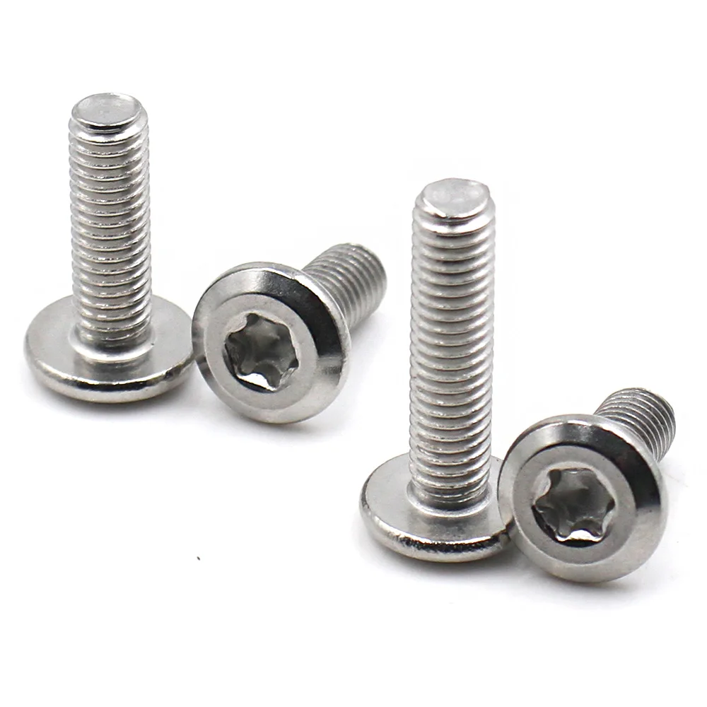 5-20pcs M4 M5 M6 M8 304 Stainless Steel Torx Six Lobe Flat Head Chamfered Machine Screws Wide Head Star Drive Screw Bolts