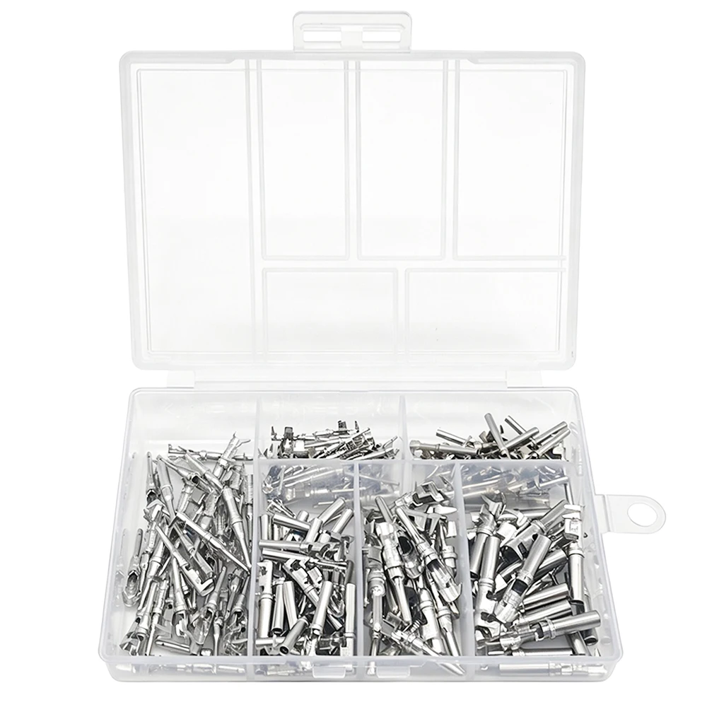180pcs Deutsch Contact Stamped Pin Kit,Open Barrel Contacts Kit Male Pins and Female Sockets 22-12AWG for DTP, DT,DTM Connectors