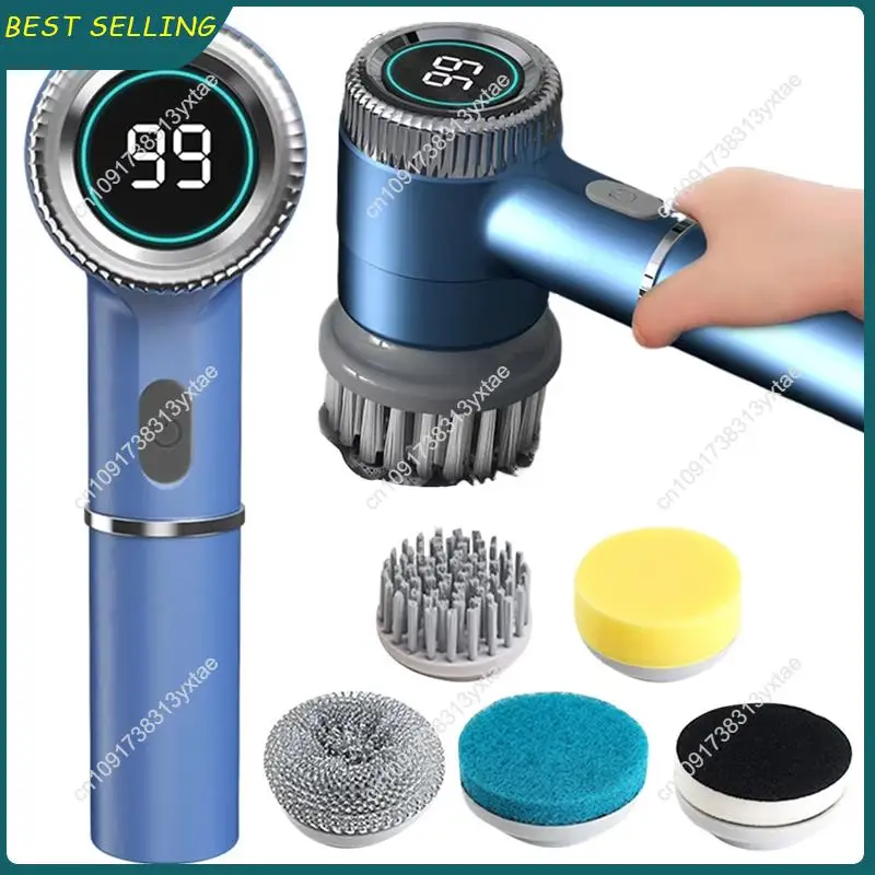 N09R-Electric Spinning Brush USB Charging Spinning Brush Spinning Brush For Tiles Glass