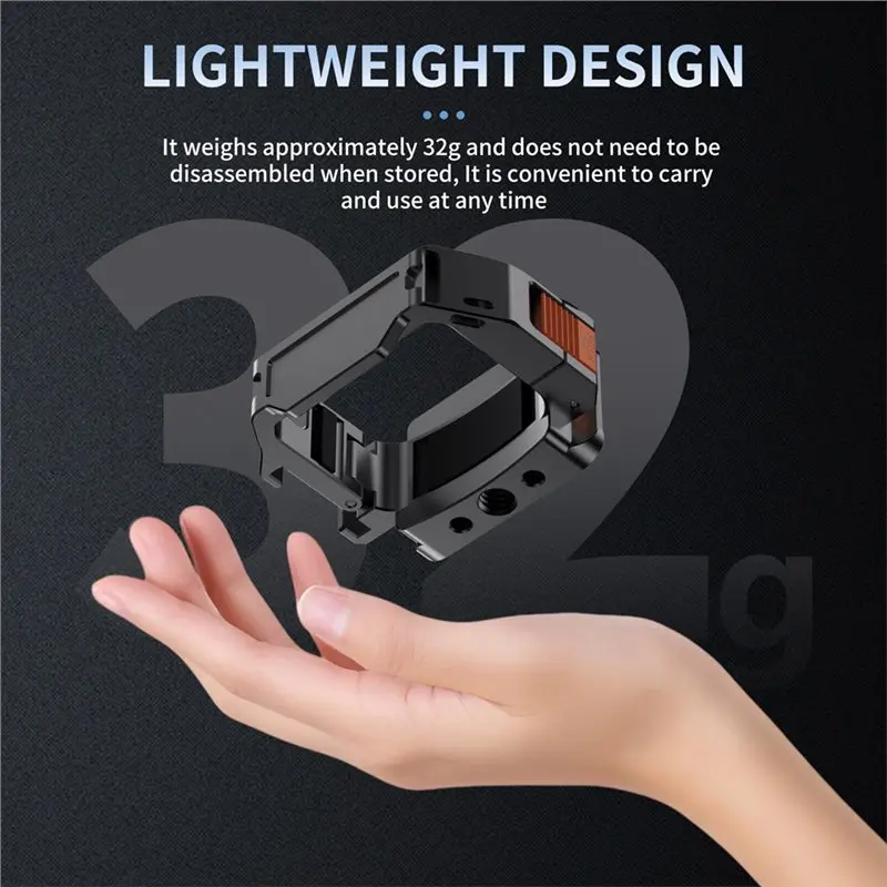 B24B Quick Release Expansion Frame Adapter For DJI Pocket 3 For Camera Tripod Back Pack Clip Handlebars Metal Design