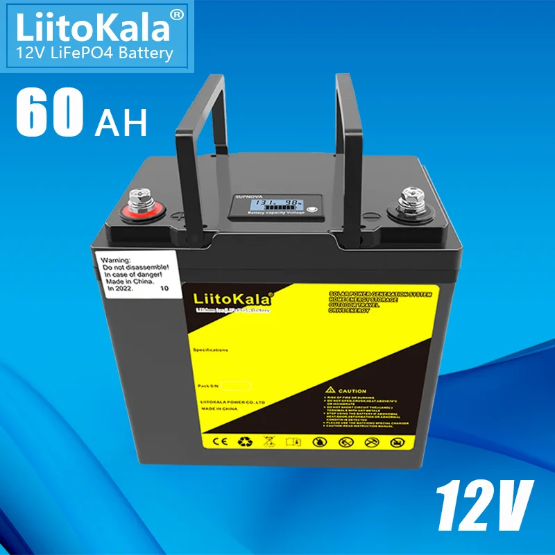 LiitoKala 12V 200Ah 300Ah LiFePO4 Battery 100Ah 120Ah 150Ah Campers Waterproof Golf Cart Off-Road Off-grid Solar energy