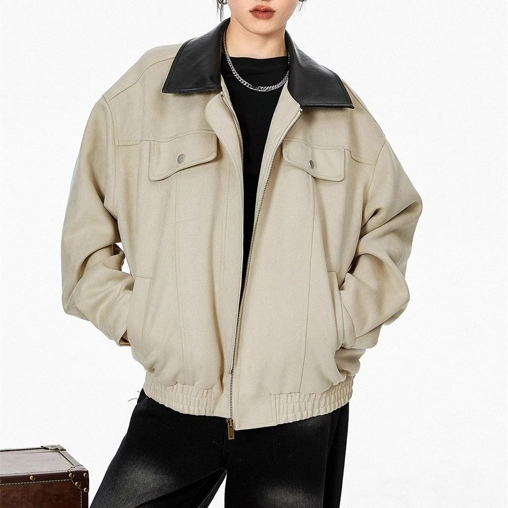 

Leather Suede Coat for Women 2025 New Spring High Street Loose Casual Versatile Jacket