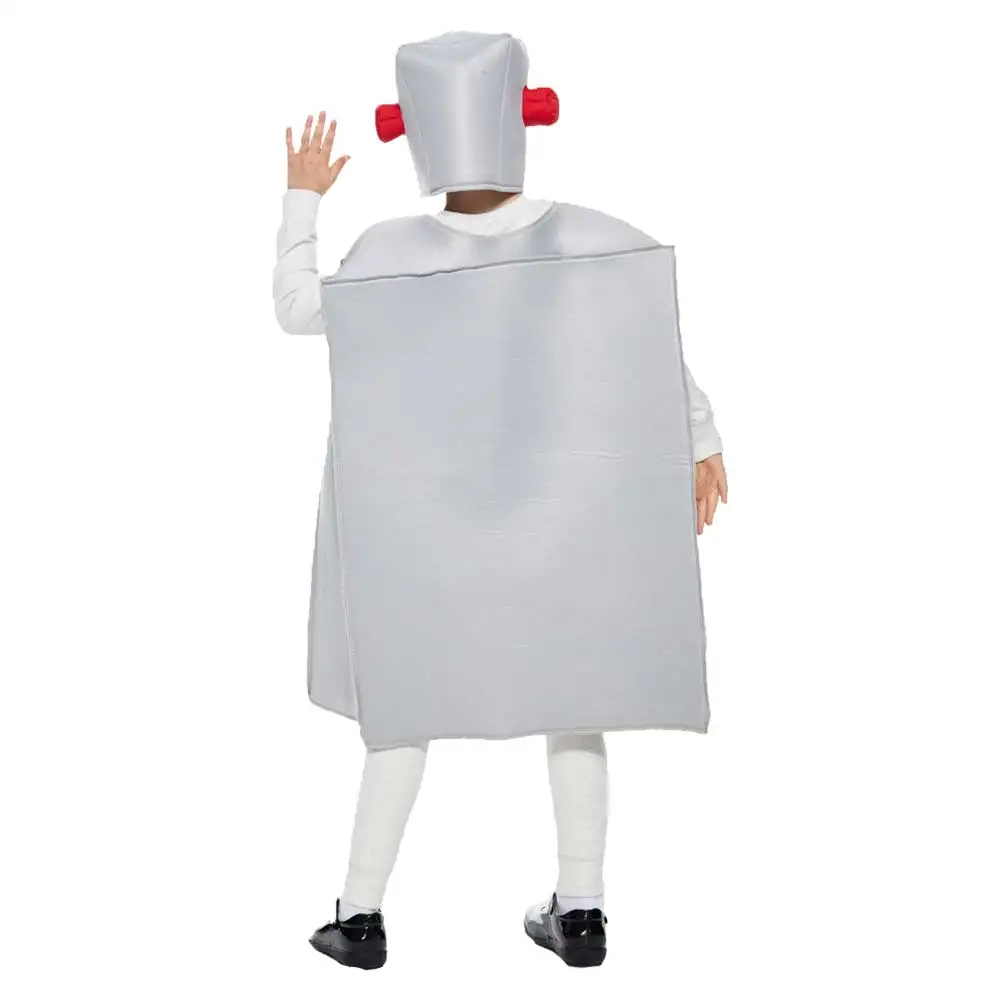 Robot Cosplay Kids Kostuum Podium Performance Kleding Kleine Jongens Meisjes Outfits Hoed Overall Kind Kinderen Halloween Feestpak