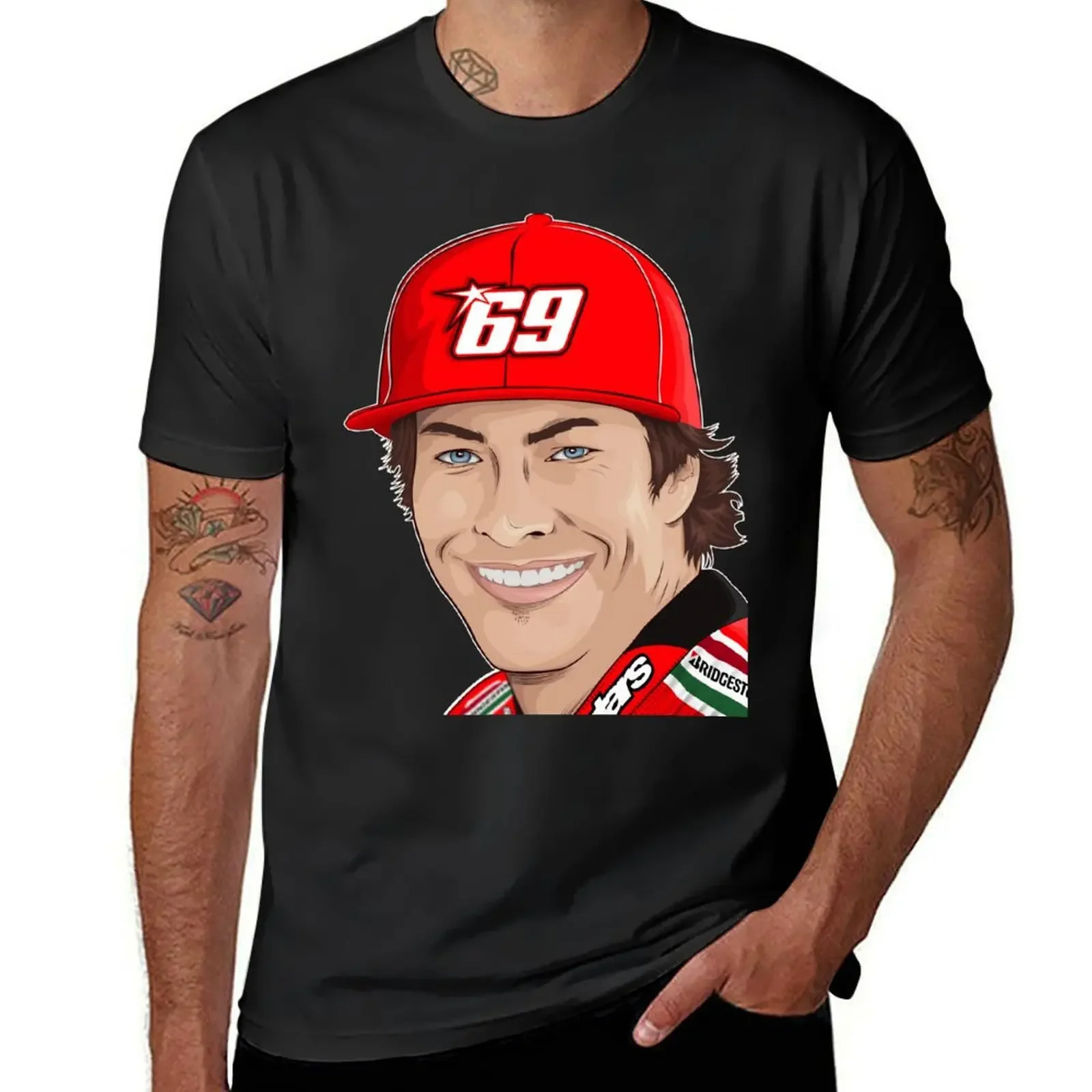 NICKY HAYDEN T-Shirt graphic tee shirt man clothes mens big and tall t shirts