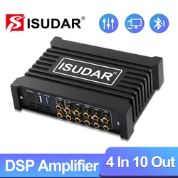 ISUDAR-amplificador DSP automático DA410 para Toyota/Corolla/Prius/Camry/RAV4/BYD/F3, salida de Radio de coche, actualización de sonido de Audio sin cable