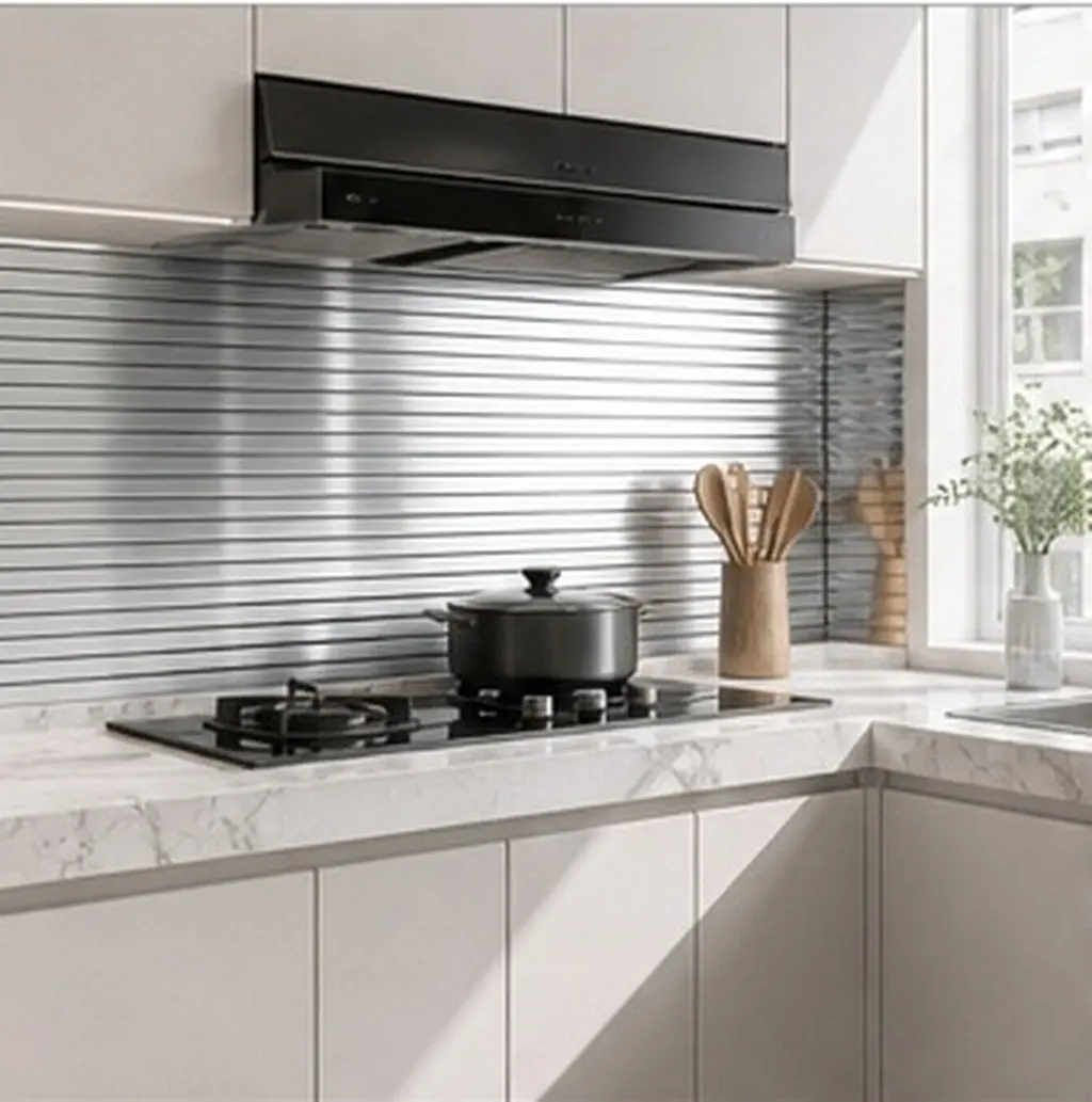 1 Roll Waterproof Self Stick Wall Paper Silver Black Peel Stick Stripe Wallpaper Removable Wall Sticker Bedroom Drawer Nursery
