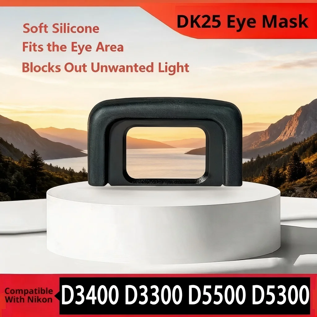 DK-25 Eyepiece Eyecup Viewfinder Eye Cup for Nikon D5600 D5500 D5300 D3000 D3100 D3200 D3300 D3400 D5000 D5100 D5200 DLSR Camera