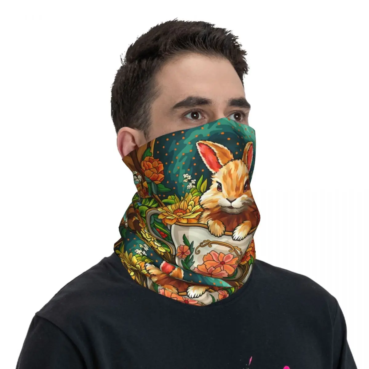 Konijn Sjaal Halsdoek Hals Mondmasker Polyester