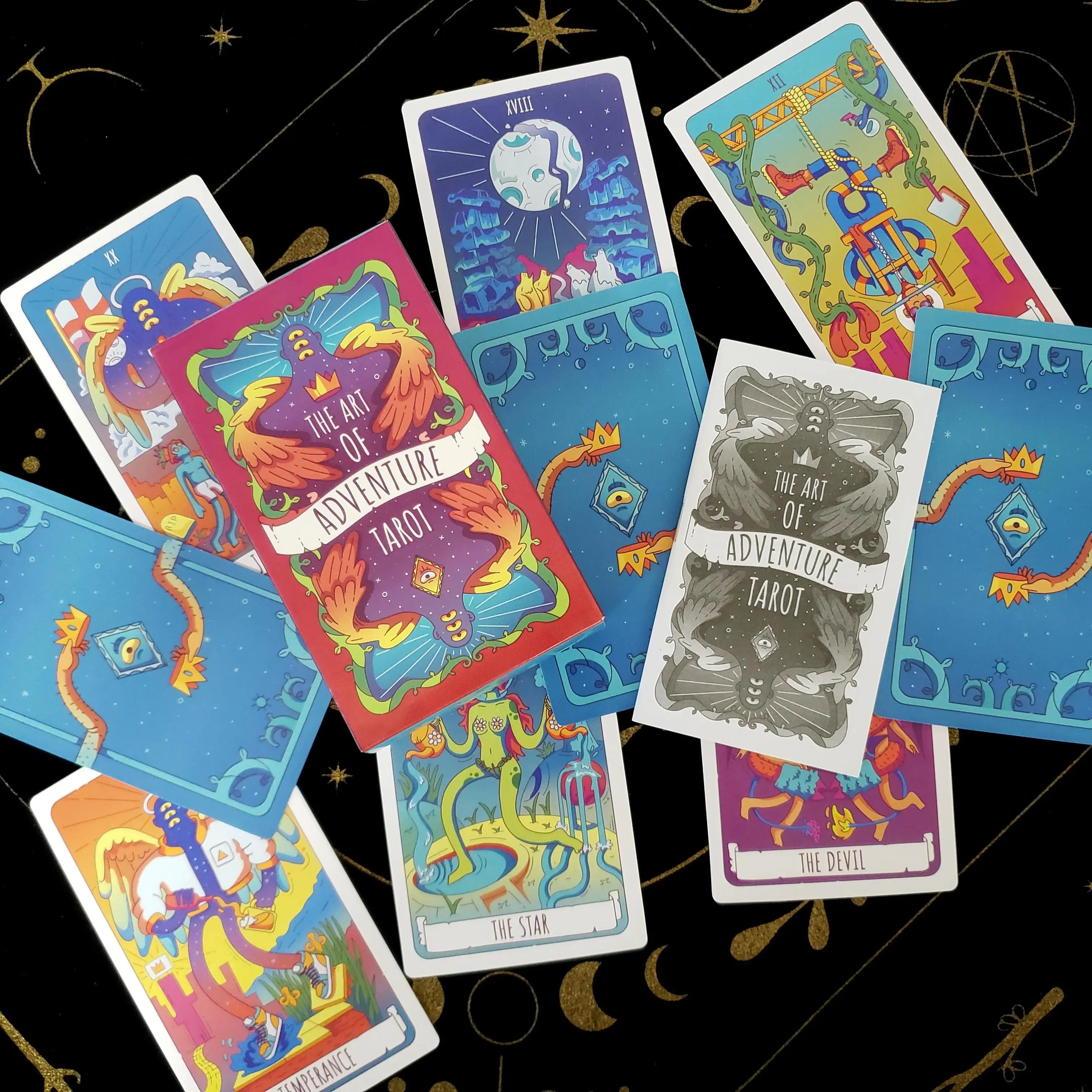 New 12x7cm The Art of Adventure Tarot 78 Cards/Set With Instruction For Friends Party Holiday Gift Interaction Board Games