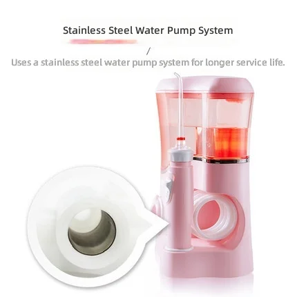 Water Flosser, Cordless Oral Irrigator with 4 Nozzles & 5 Pressure Modes, Portable Dental Cleaner for Home Use