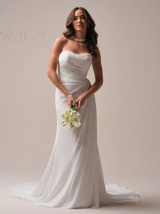 カスタマイズされたロングスリーブ、スイートハートネックラインのウェディングドレス、マーメイドライン、プリーツ、シャーリング、オフショルダー、ブライダルガウン、女性用プラスサイズ、花嫁衣装