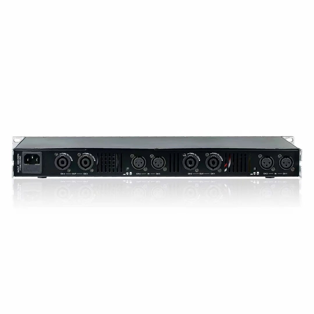 

1400w*4 1u Light Weight Stereo Amplifiers Class D Sound Digital Power Amplifier For Karaoke