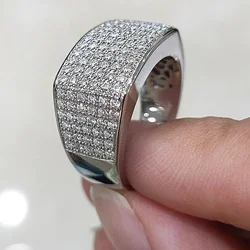 CAOSHI Shinning Finger Ring for Wedding Party Noble Lady Delicate Fashion Jewelry with Brilliant Zirconia Gorgeous Accessories