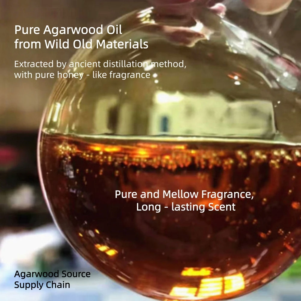 

Supercritical Kyara Essential Oil, Pure Kyara Agarwood Essential Oil, Low-Temperature Extracted,High-Purity, Aged Oud Oil