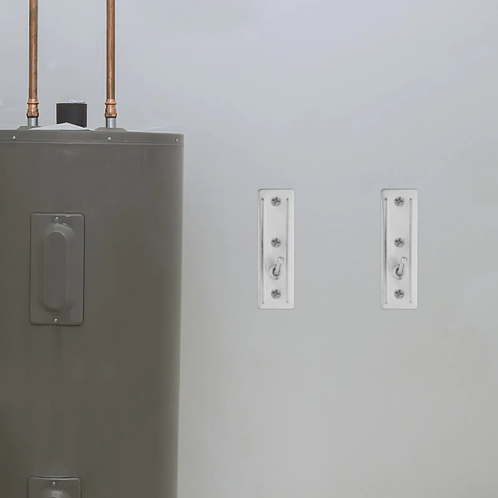 4Pcs Water Heater Support Bracket Metal Wall Mount Hanging Rack Heavy Duty Design for Stable Secure Hollow Wall Heater