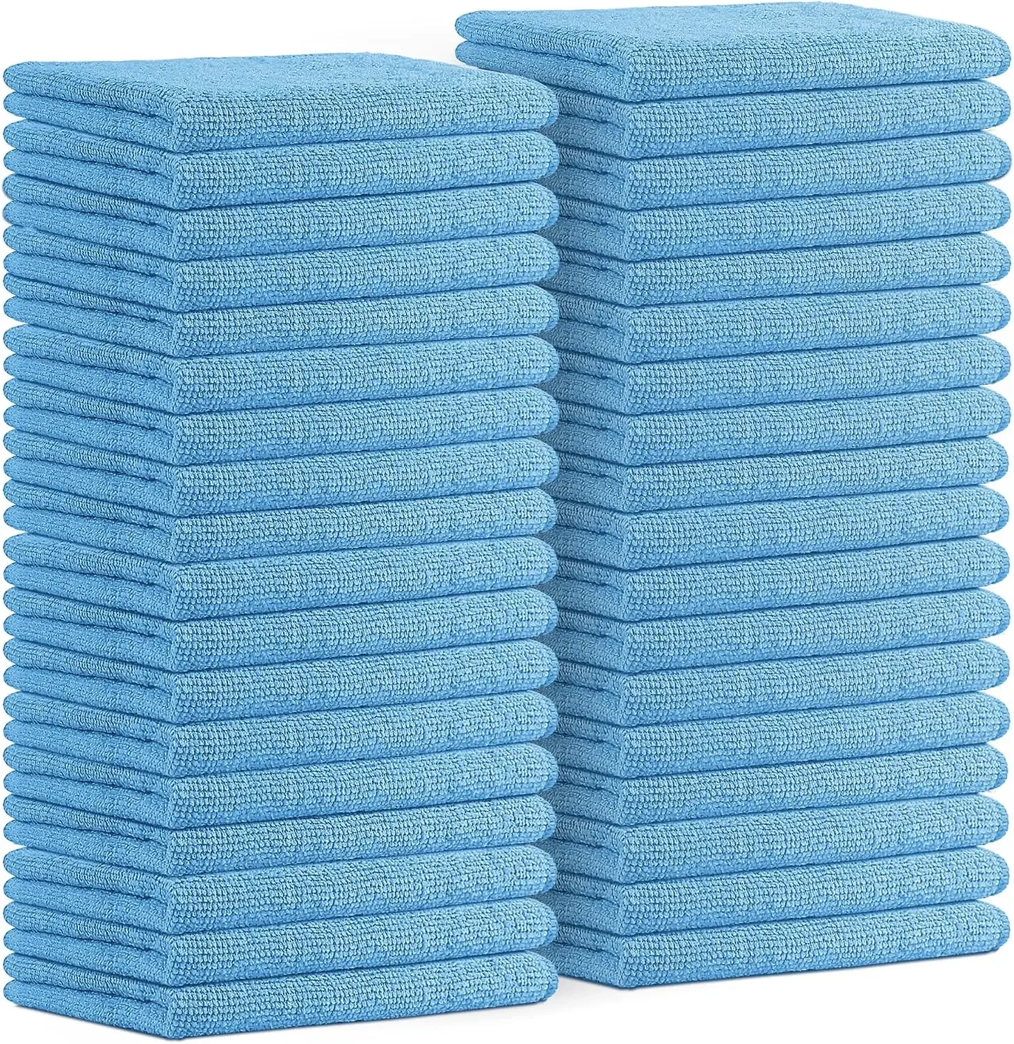Towel Microfiber Cleaning Cloth (Value 36 Pack) - Size 16 x 16 inches, Superabsorbent Cleaning Cloth, Fleece Free, Reusable and Washable, Automotive Microfiber Towel