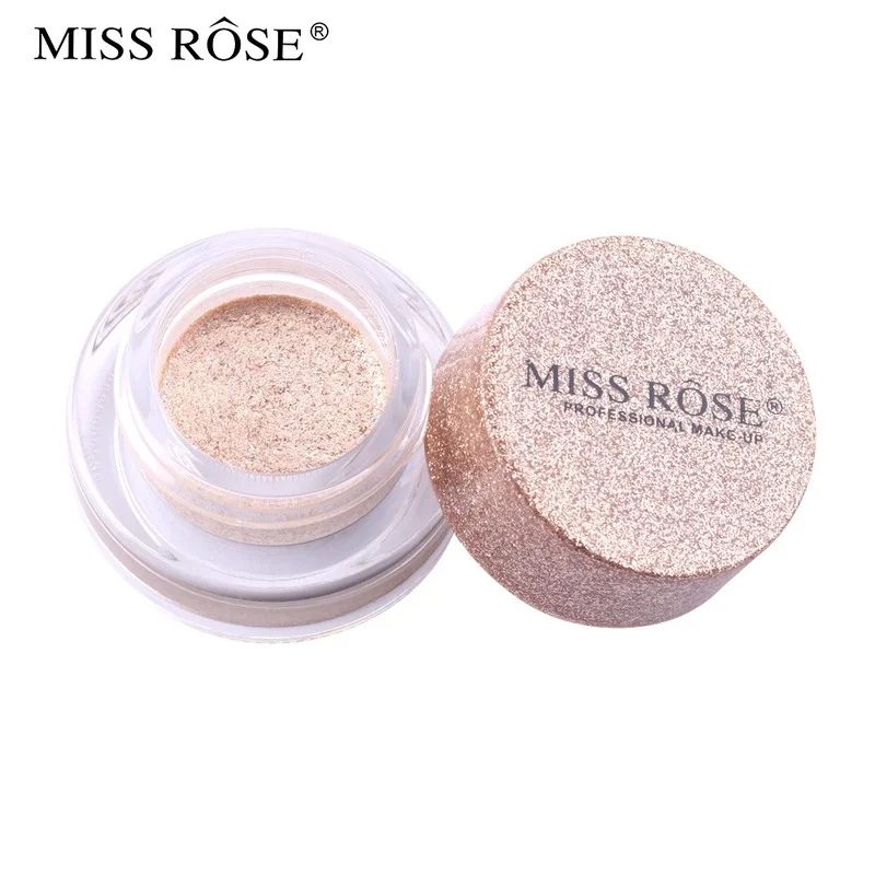 MISS ROSE Mermaid Eyeshadow Pink Colorful Gold Cong Eye Shadow Bling Face High Gloss Powder Eyeshadow Pallete