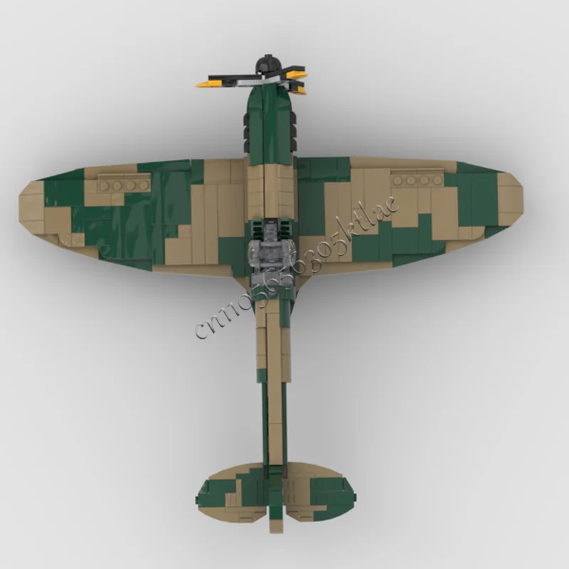 1013 peças mk1a spitfire lutador modelo de aeronave moc blocos de construção tijolos montagem criativa brinquedos para crianças presentes natal