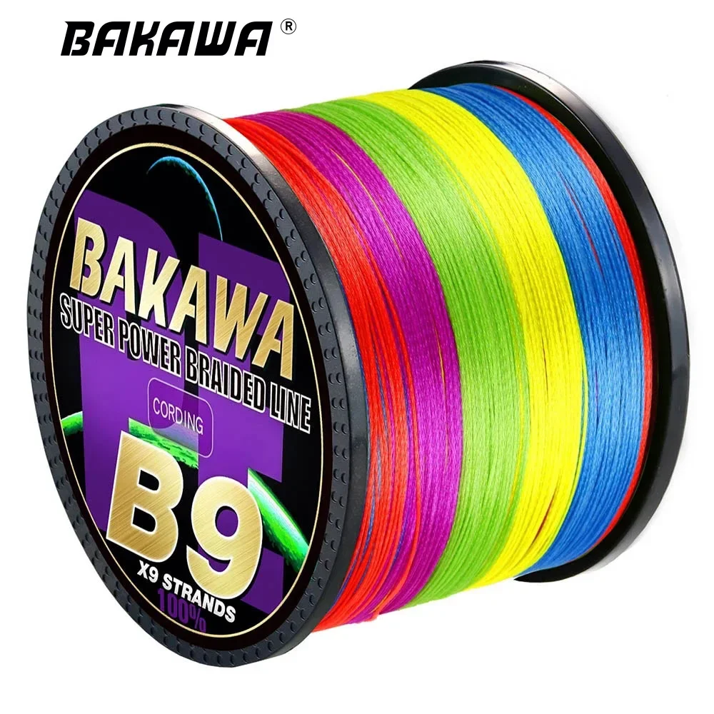 

BAKAWA 9 Strands Multifilament PE Braided Fishing Line 500M 300M 1000M 100M Super Strong Japanese Sea Seawater Smooth Wire Pesca