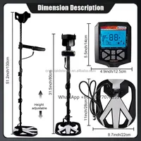 2025Professional  Metal Detector X13 Pro Industrial Metal Detector Deep Search 5 Meters Auto Balance Search Detector