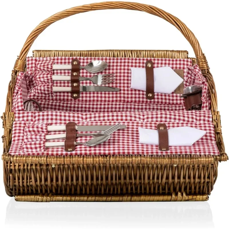 

Round Wicker Picnic Gift Woven Laundry Storage Basket Children's Picnic Baby Decorative Wicker Basket Storage