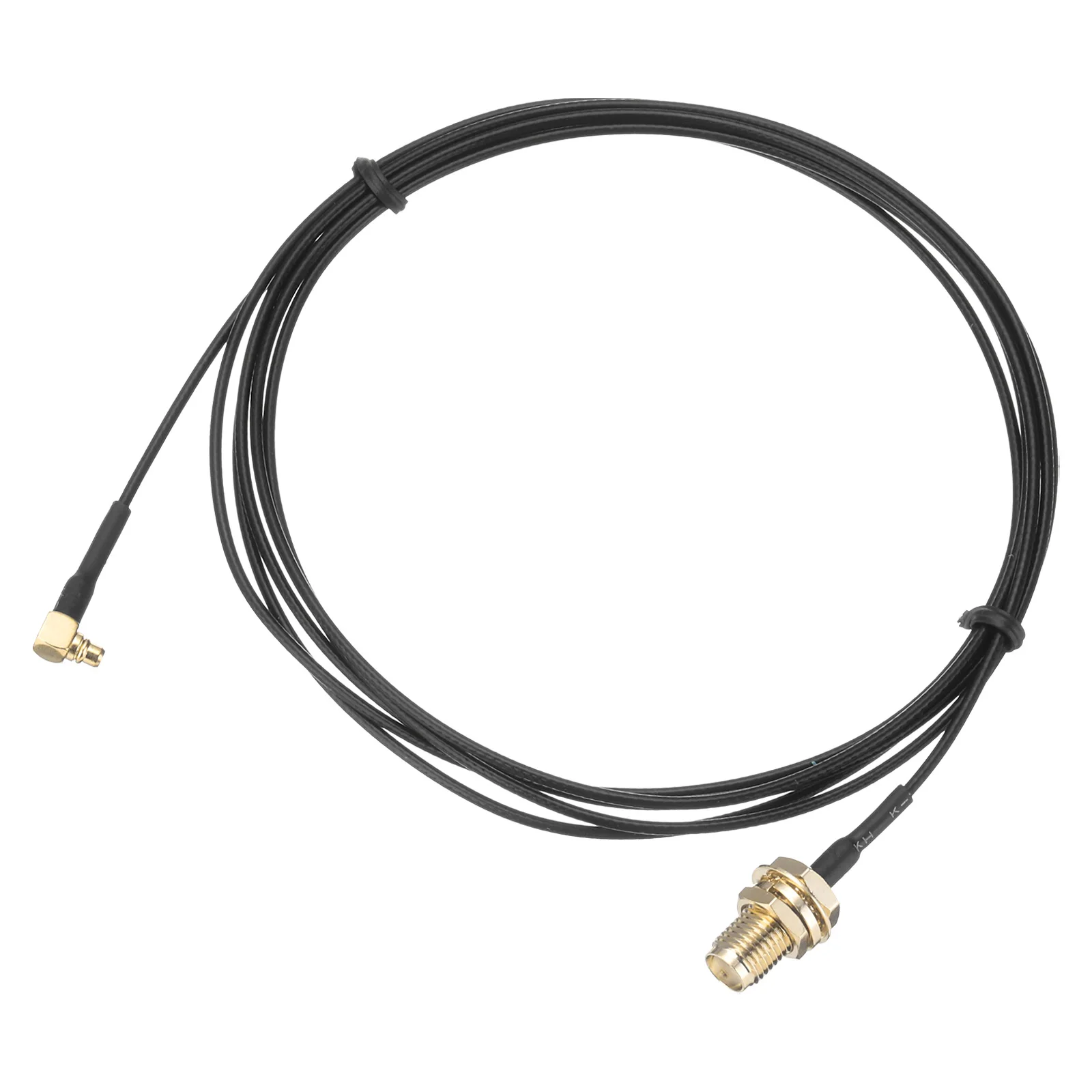 1/4Pcs MMCX Male (Right Angle) To SMA/RP-SMA Female Bulkhead Pigtail Antenna Coaxial RF1.37 Cable RF Coaxial Adapter Connector