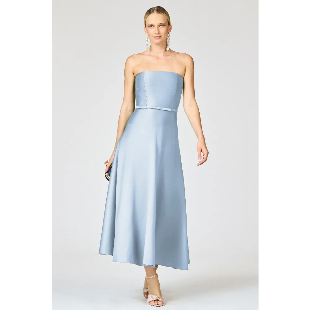 Customized Satin Mother of Birde Dresses 2026 Sky Blue Women‘s Wedding Party Attire Dress Elegant Evening Dress Long Gowns